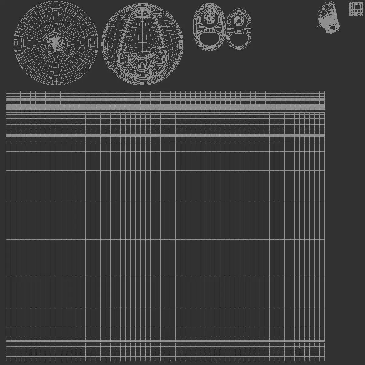 Red 550ml Aluminum Can With Splash - soda drink drops 3D model_5