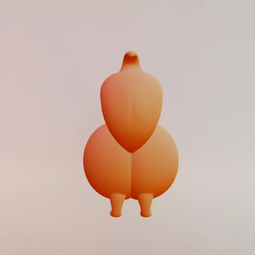 Peachi Foxilini Italian brainrot Printable 3D print model_7