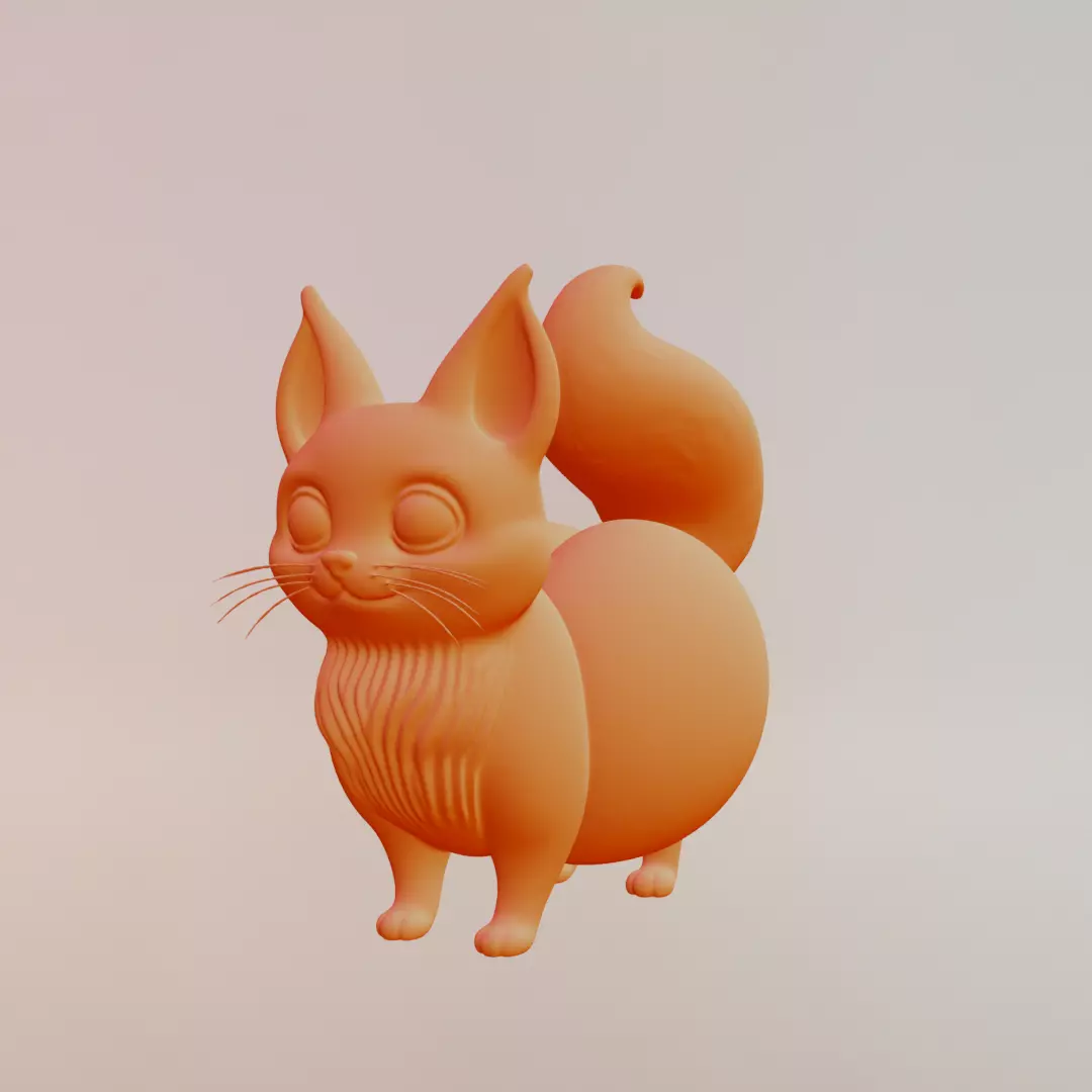 Peachi Foxilini Italian brainrot Printable 3D print model_2