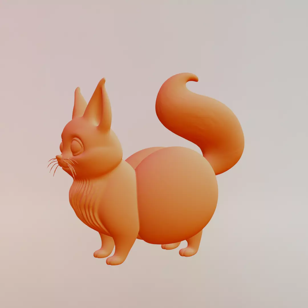 Peachi Foxilini Italian brainrot Printable 3D print model_3