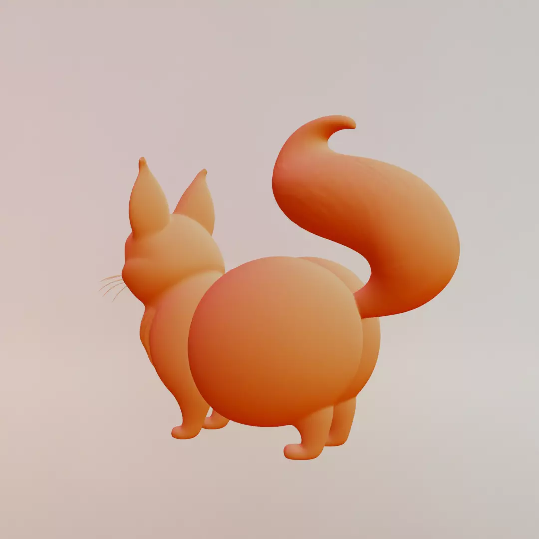 Peachi Foxilini Italian brainrot Printable 3D print model_5