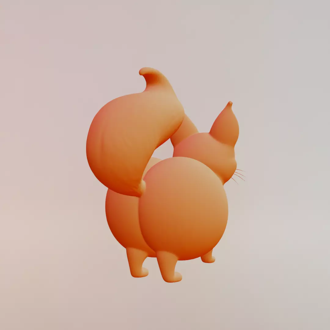 Peachi Foxilini Italian brainrot Printable 3D print model_8