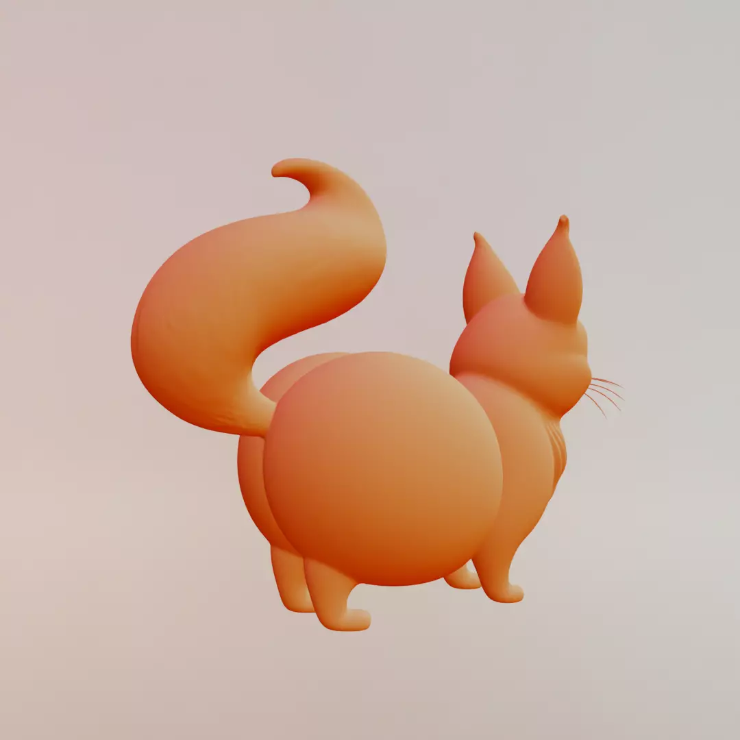 Peachi Foxilini Italian brainrot Printable 3D print model_9