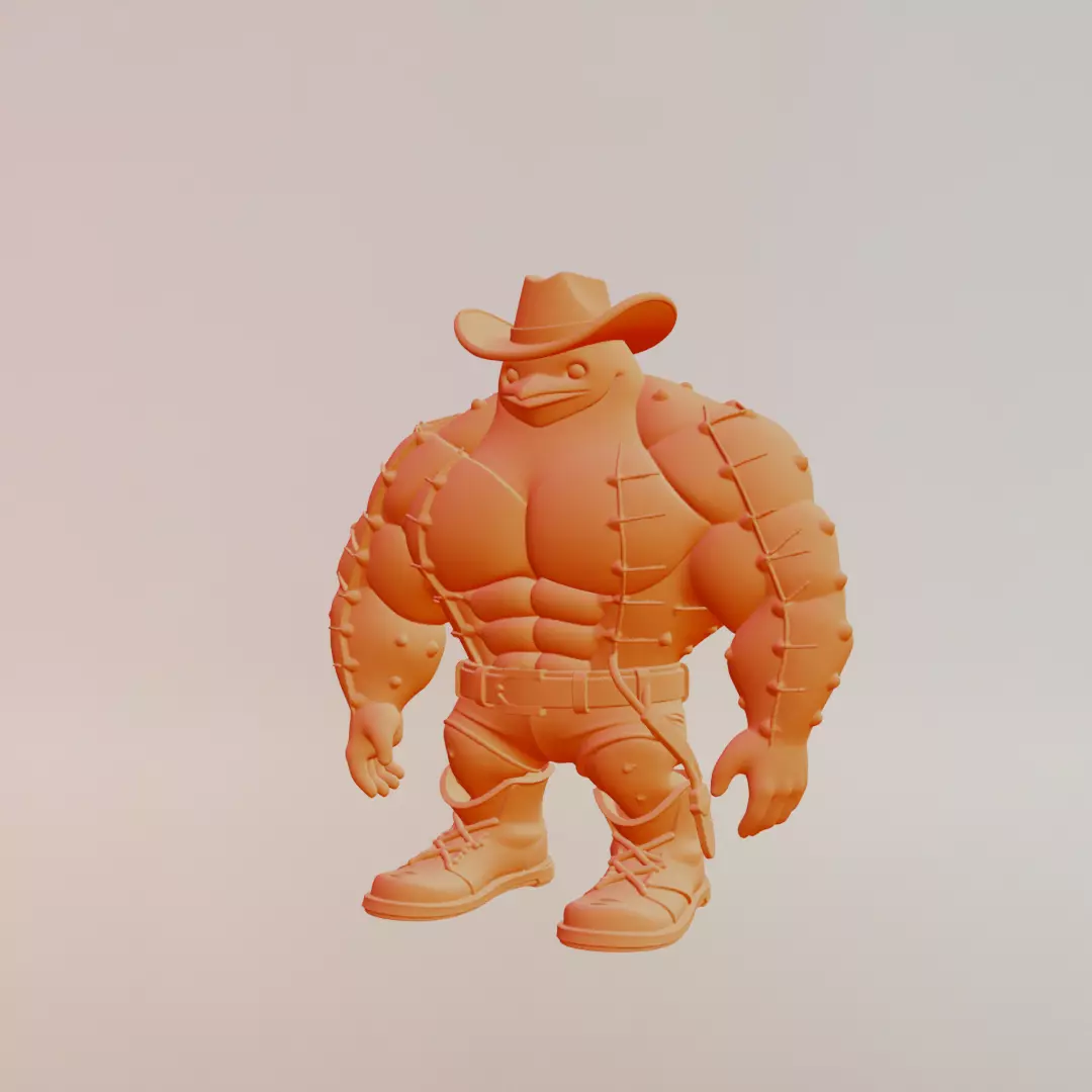 Penguinelli Cactussini Italian brainrot Printable 3D print model_2