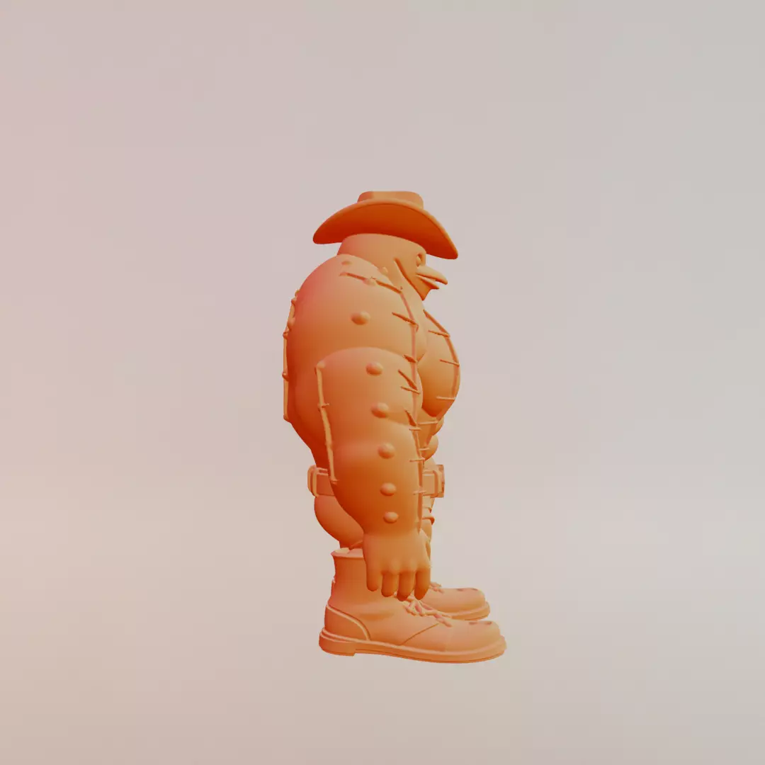 Penguinelli Cactussini Italian brainrot Printable 3D print model_10