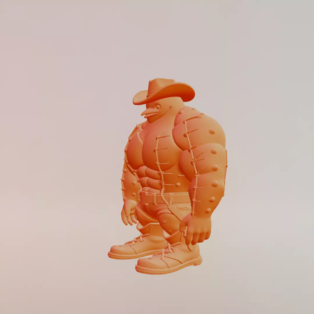 Penguinelli Cactussini Italian brainrot Printable 3D print model_3