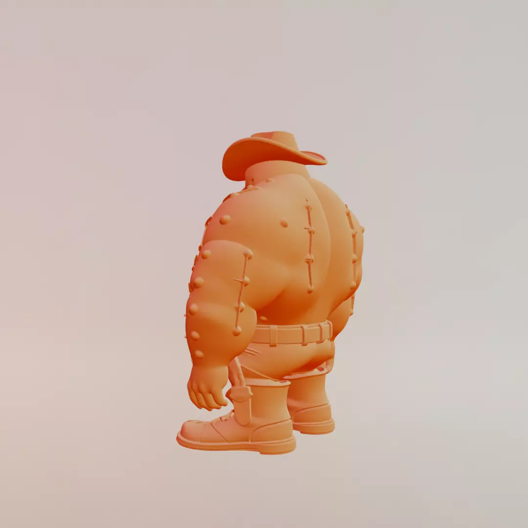 Penguinelli Cactussini Italian brainrot Printable 3D print model_5