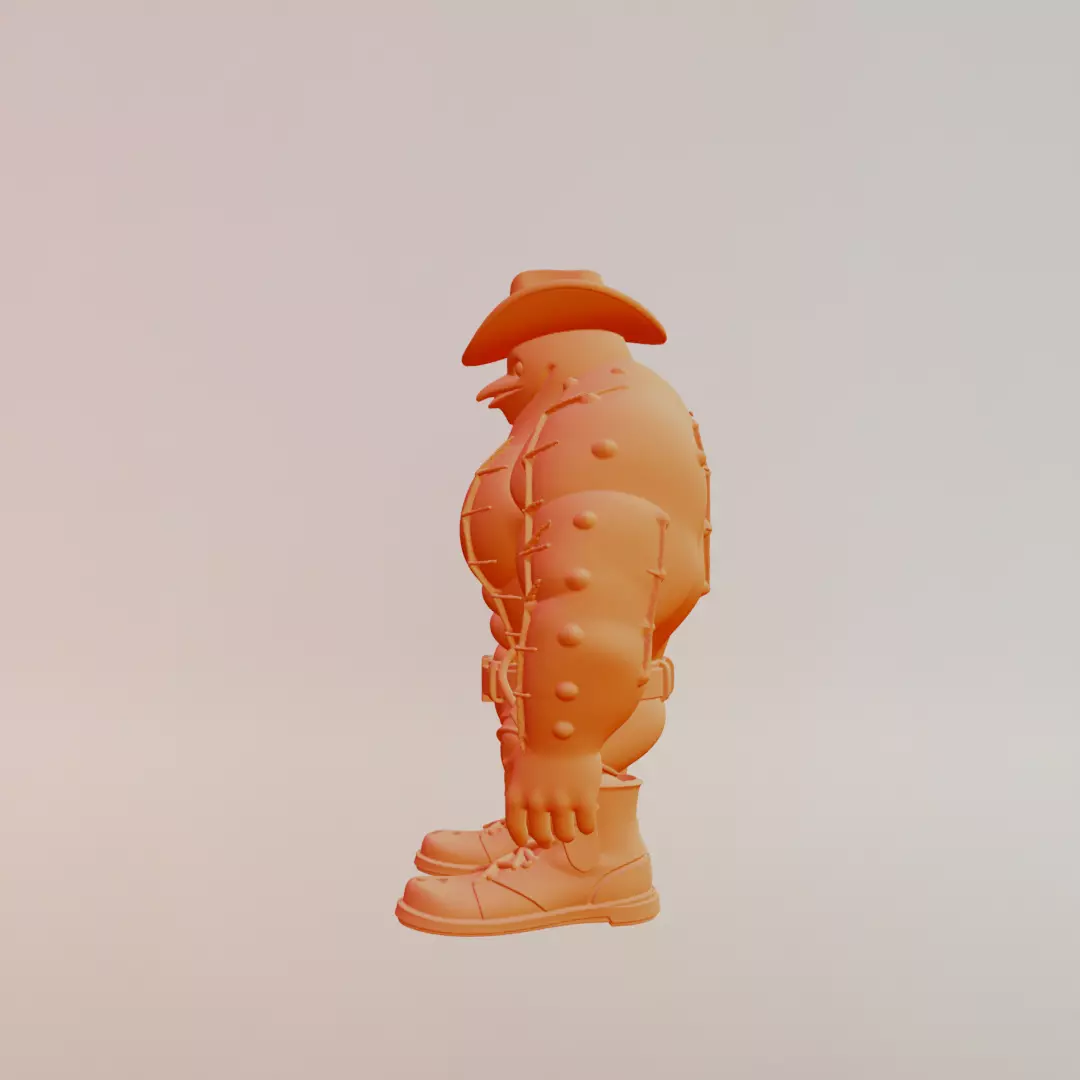 Penguinelli Cactussini Italian brainrot Printable 3D print model_4