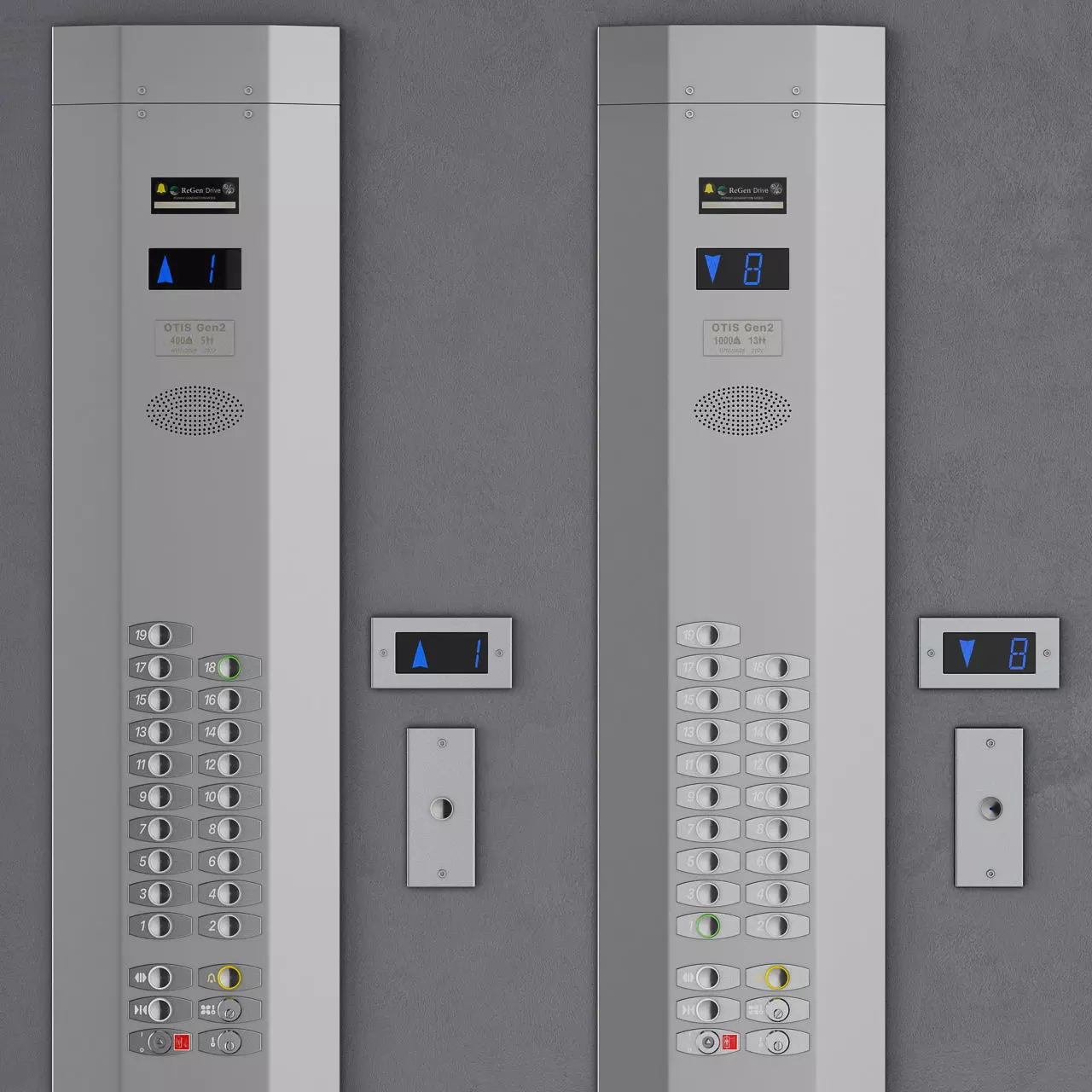 OTIS Gen 2 Elevator 3D model_2