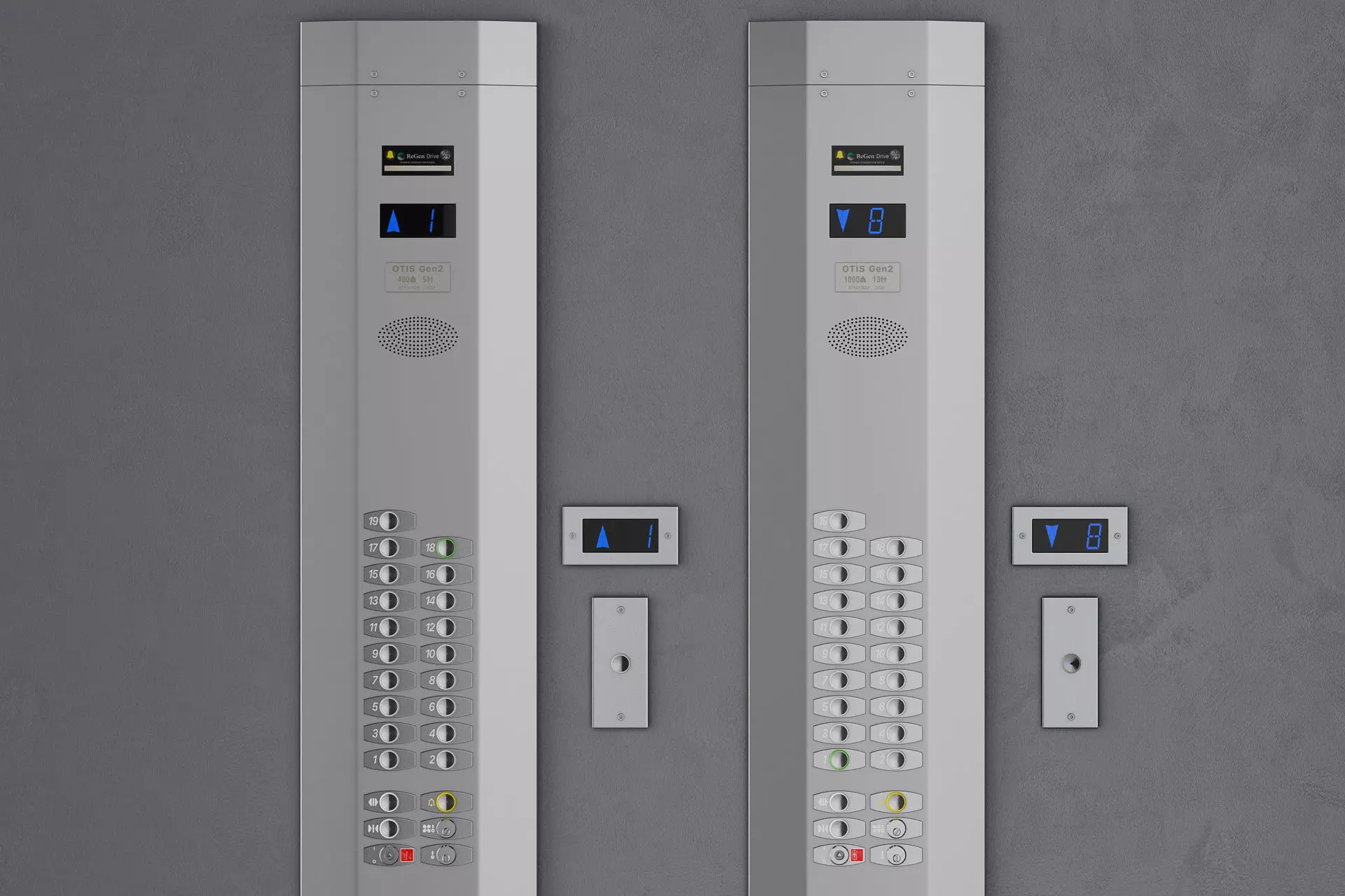 OTIS Gen 2 Elevator 3D model_8