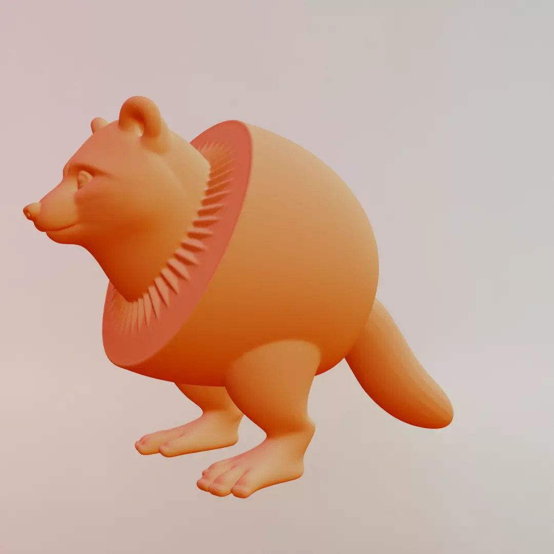 Pi Pi kiwi Italian brainrot Printable 3D print model_3