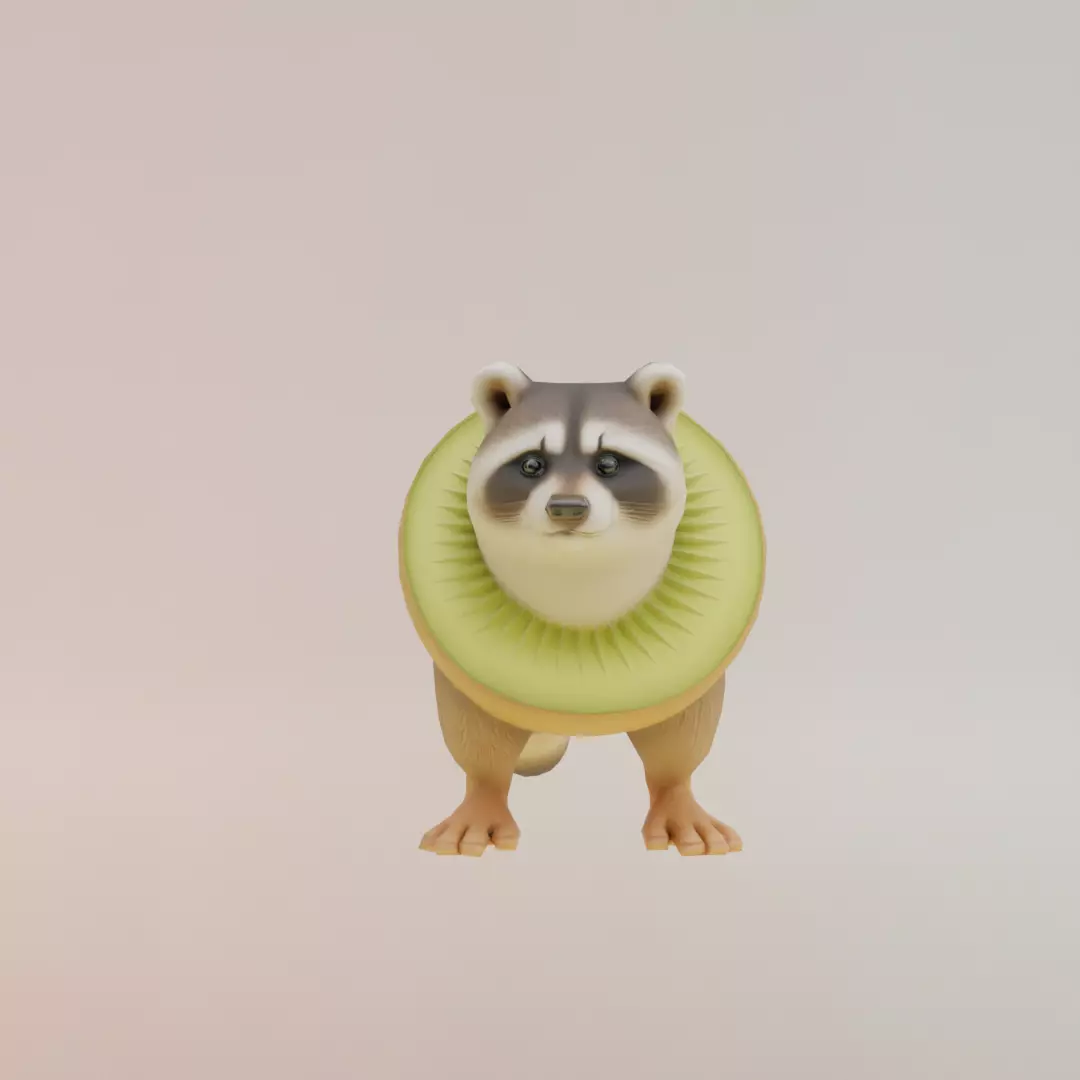 Pi Pi kiwi Italian brainrot Printable 3D print model_0