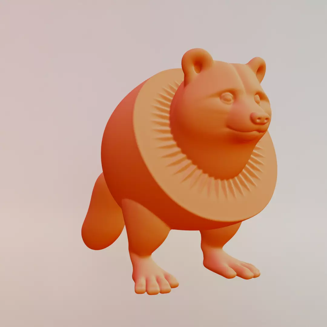 Pi Pi kiwi Italian brainrot Printable 3D print model_12