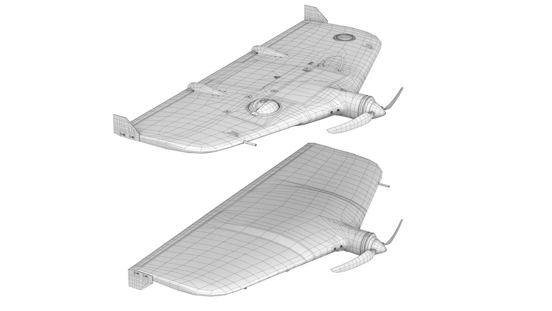 Drone UAV system Granat-1 3D model_8