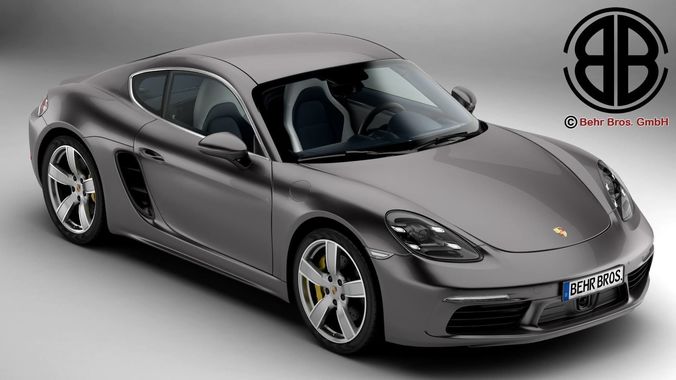 Porsche 718 Cayman 2017 3D model