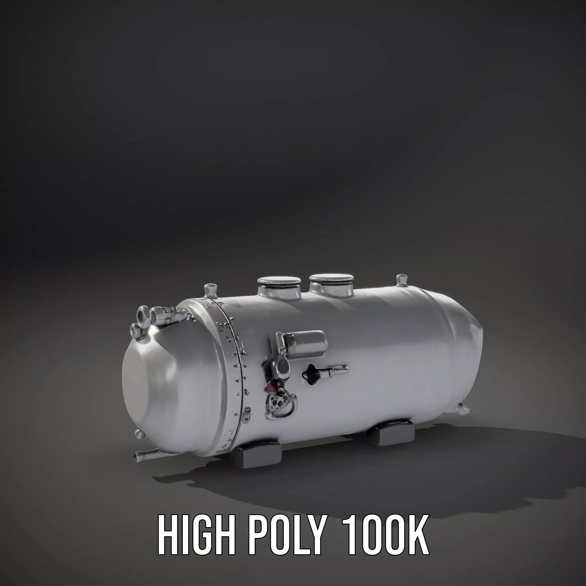 Industrial Pressure Vessel Model Pack Low-poly 3D model_21
