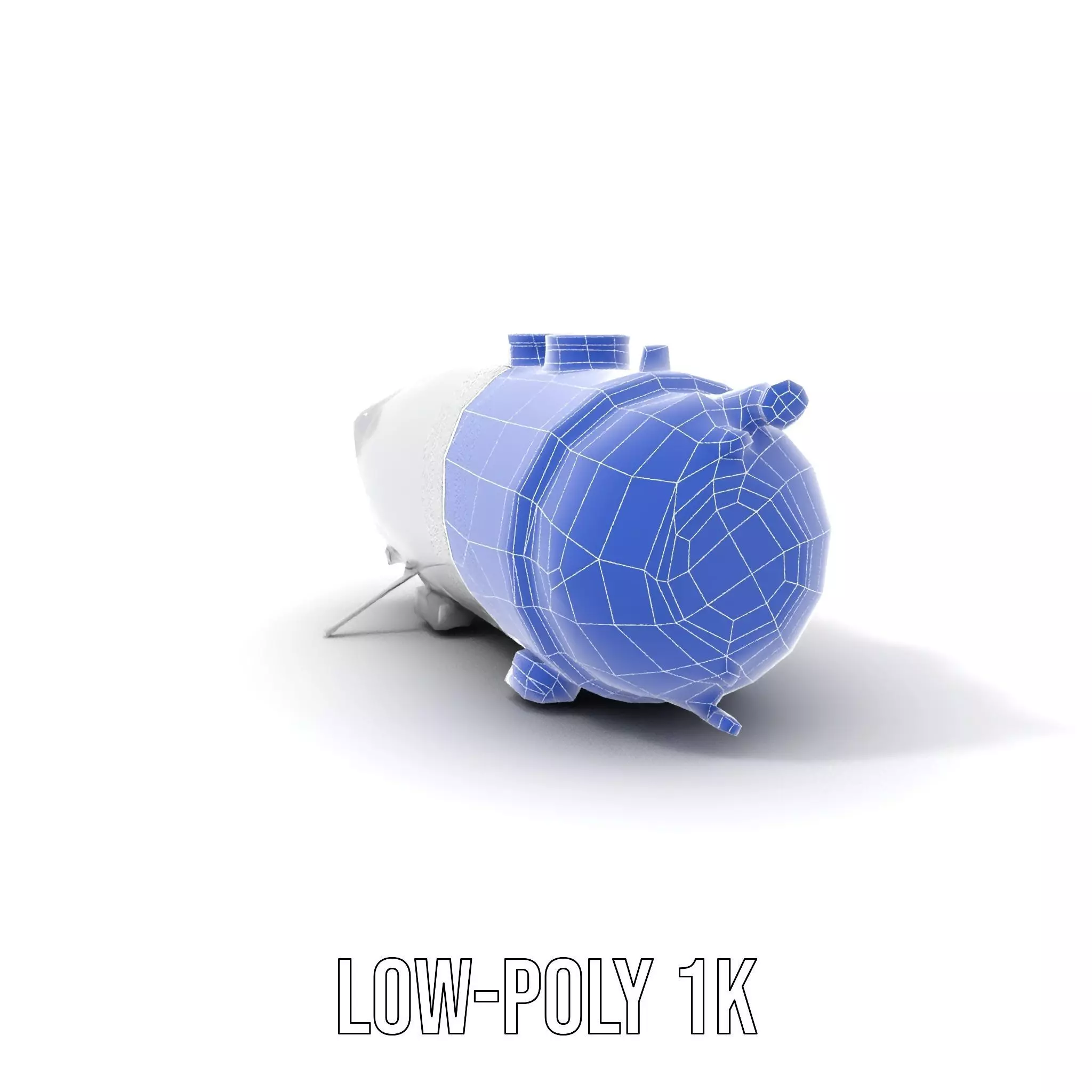 Industrial Pressure Vessel Model Pack Low-poly 3D model_28