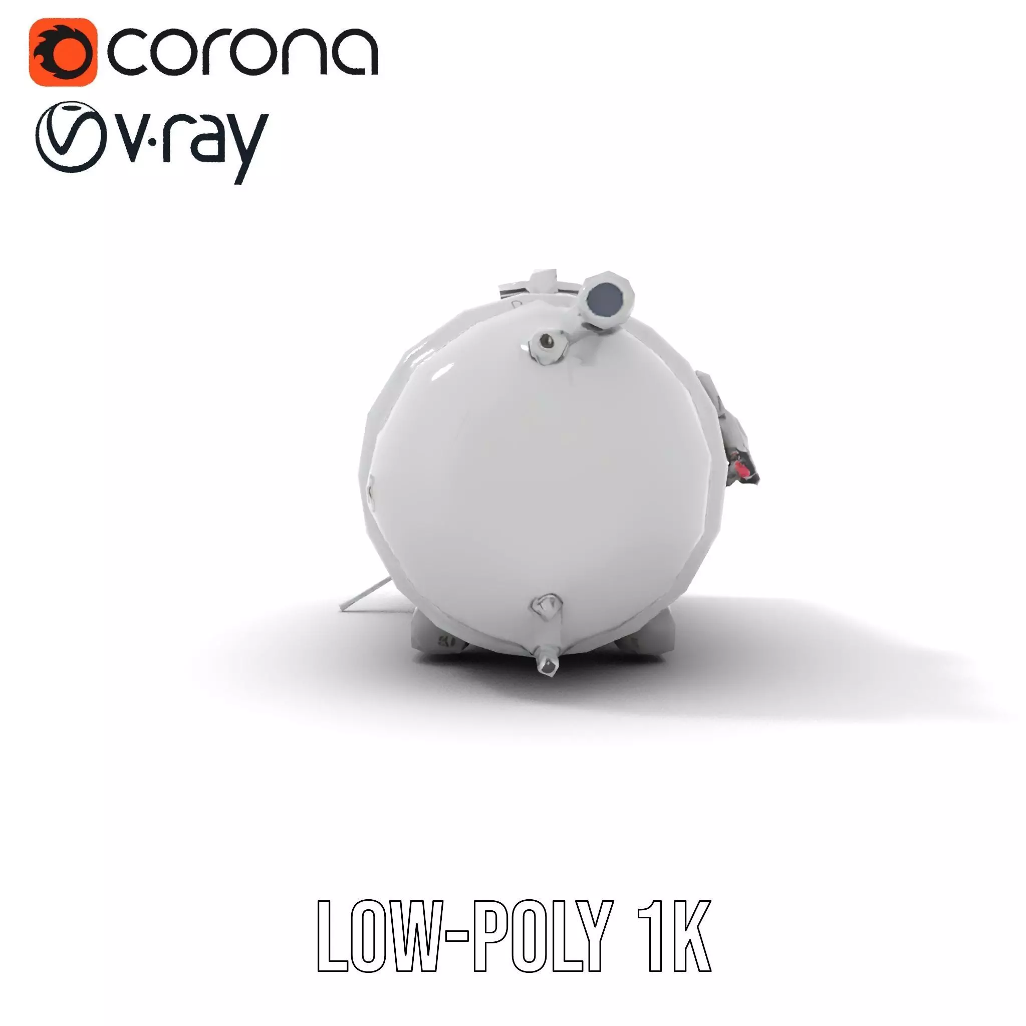 Industrial Pressure Vessel Model Pack Low-poly 3D model_20