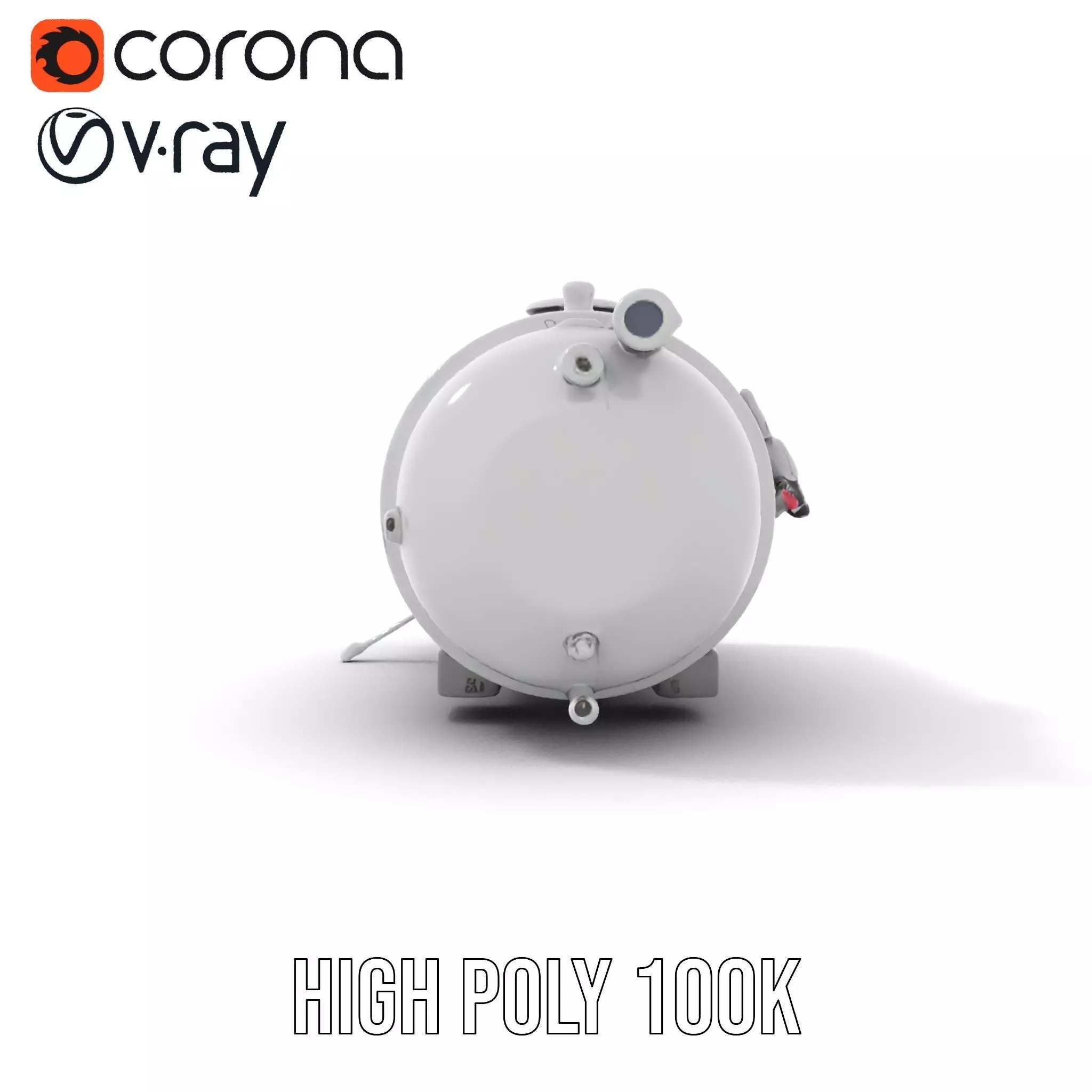 Industrial Pressure Vessel Model Pack Low-poly 3D model_26