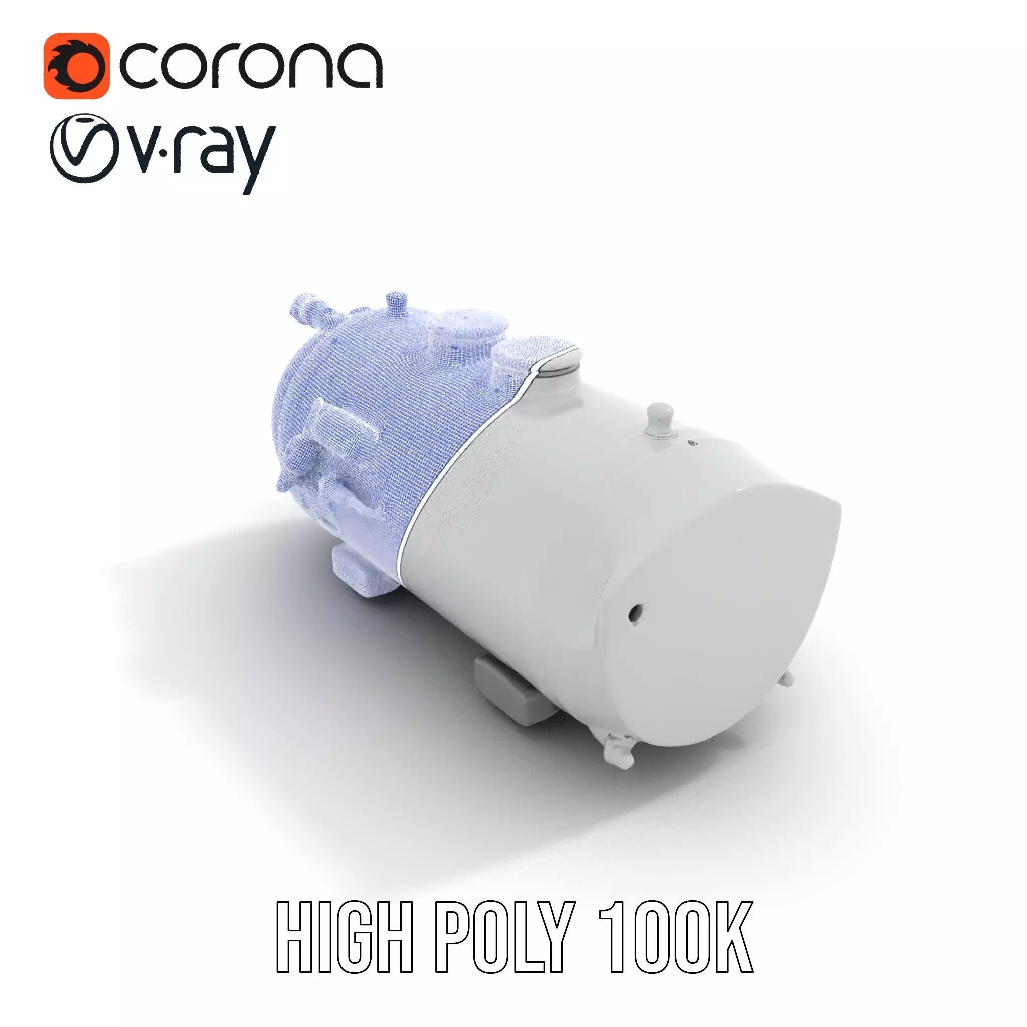 Industrial Pressure Vessel Model Pack Low-poly 3D model_32