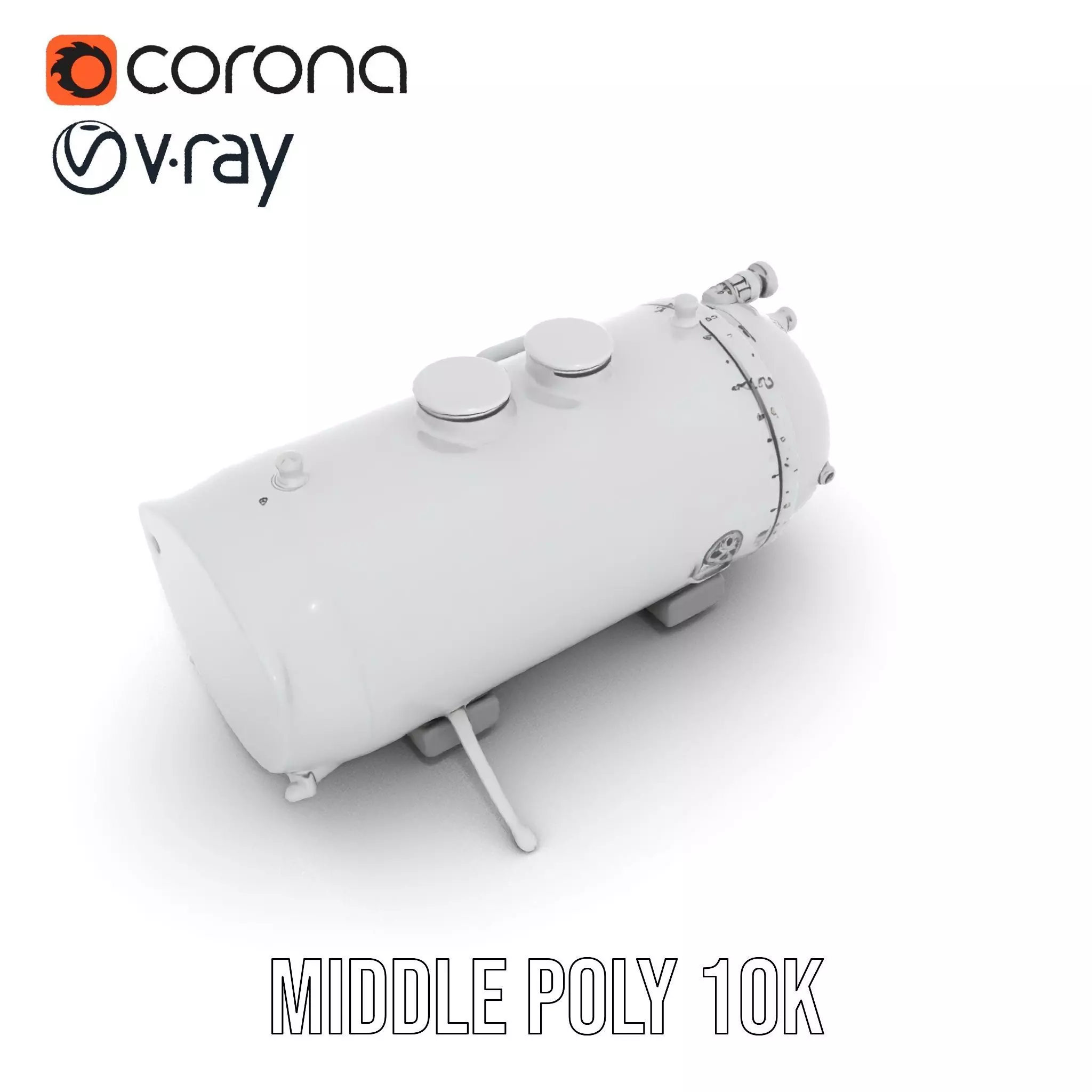 Industrial Pressure Vessel Model Pack Low-poly 3D model_11