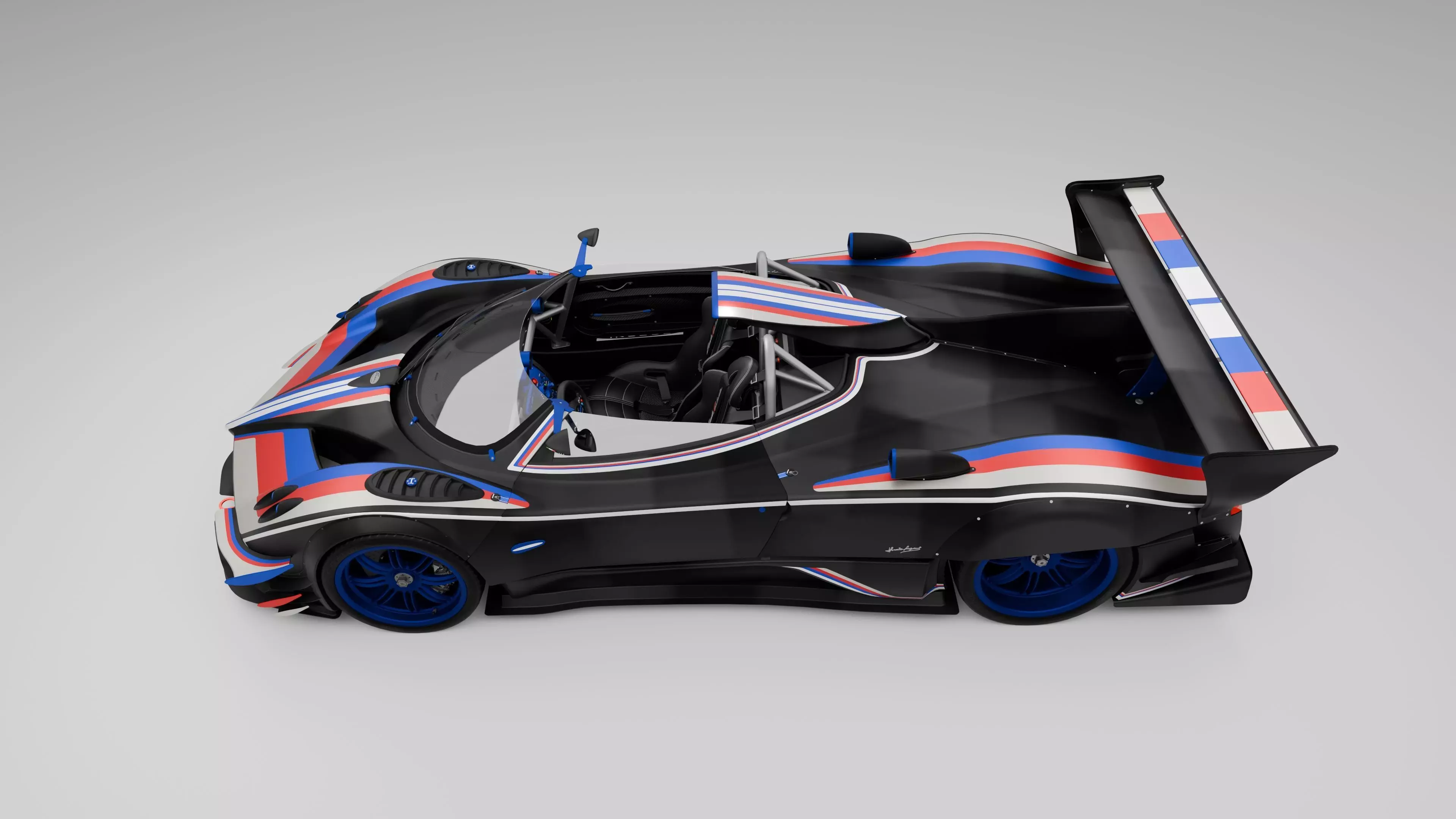 Pagani Zonda R Evo Barchetta 3D model_4