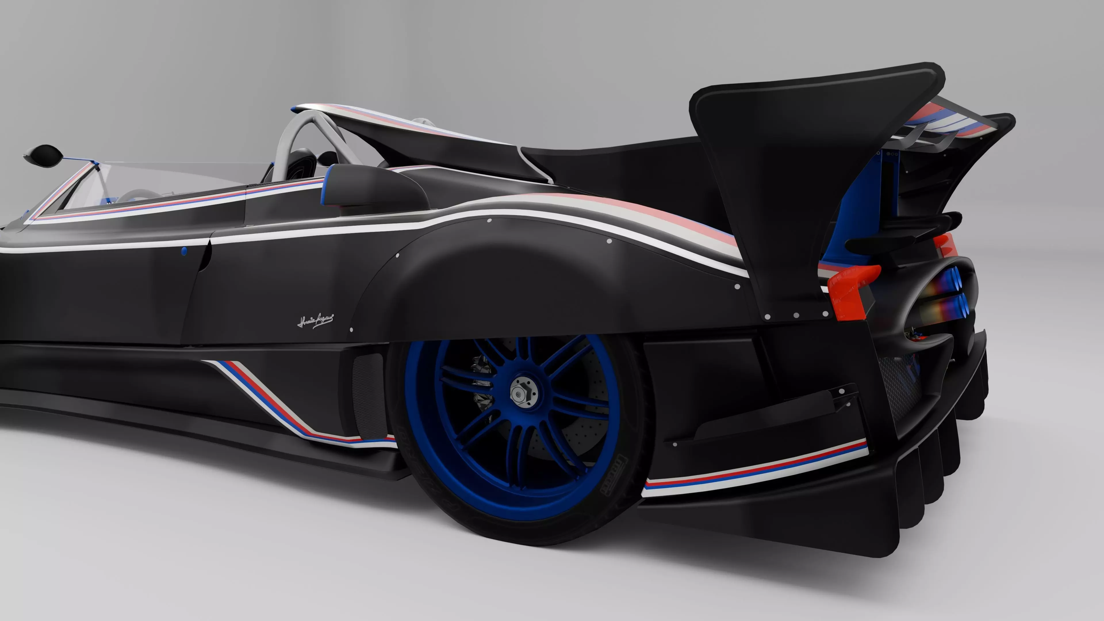 Pagani Zonda R Evo Barchetta 3D model_7