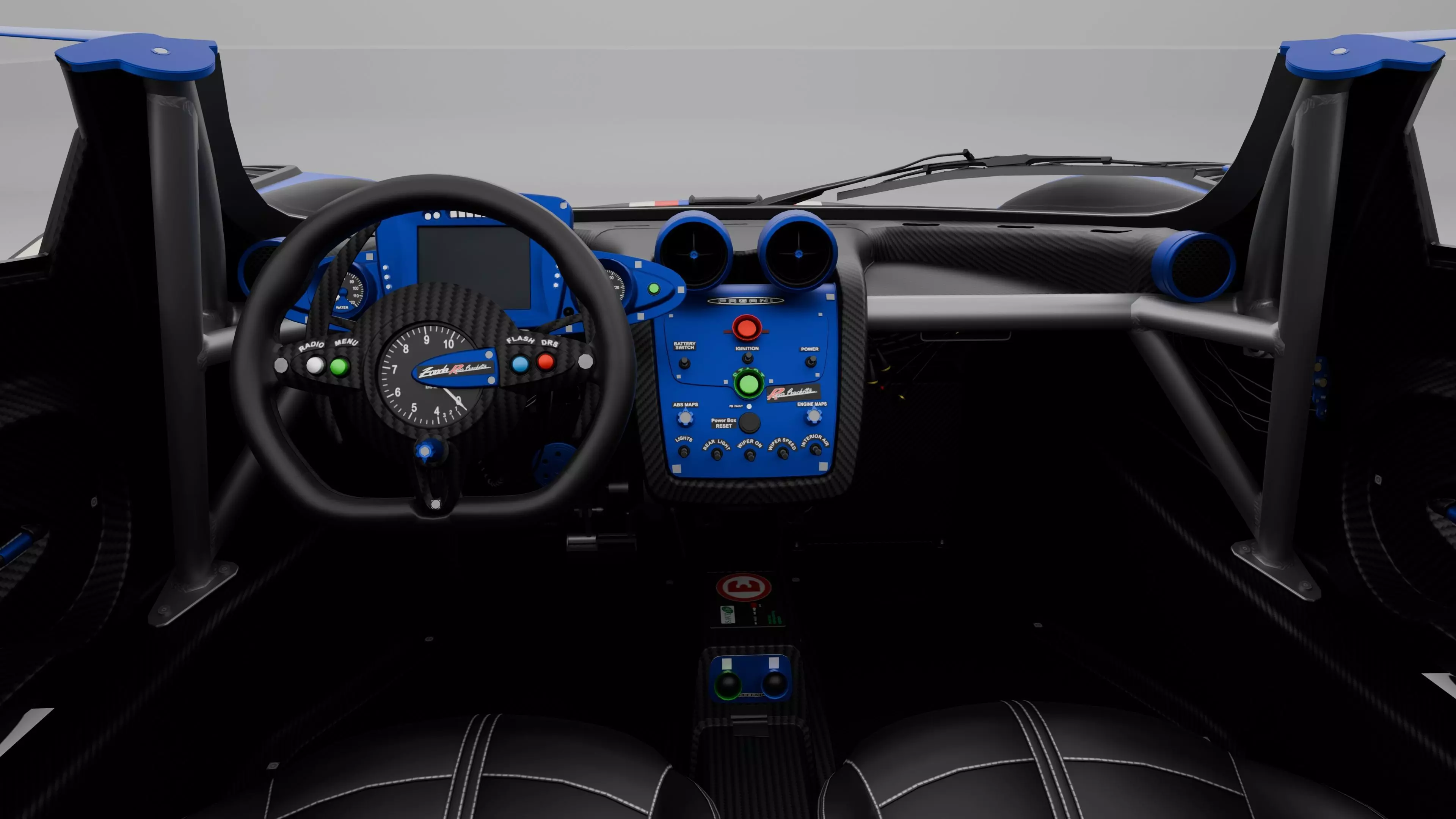 Pagani Zonda R Evo Barchetta 3D model_10