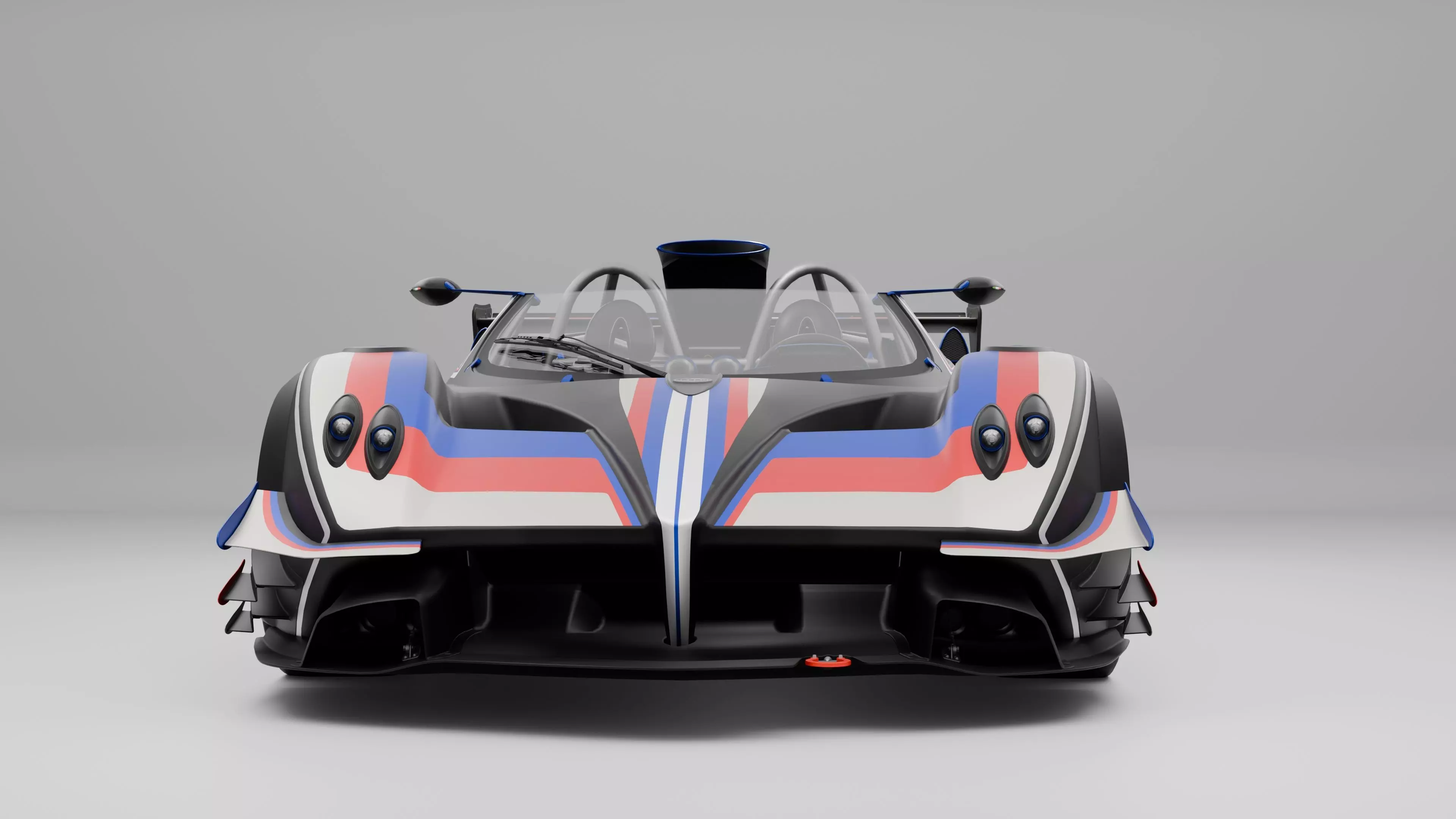 Pagani Zonda R Evo Barchetta 3D model_2