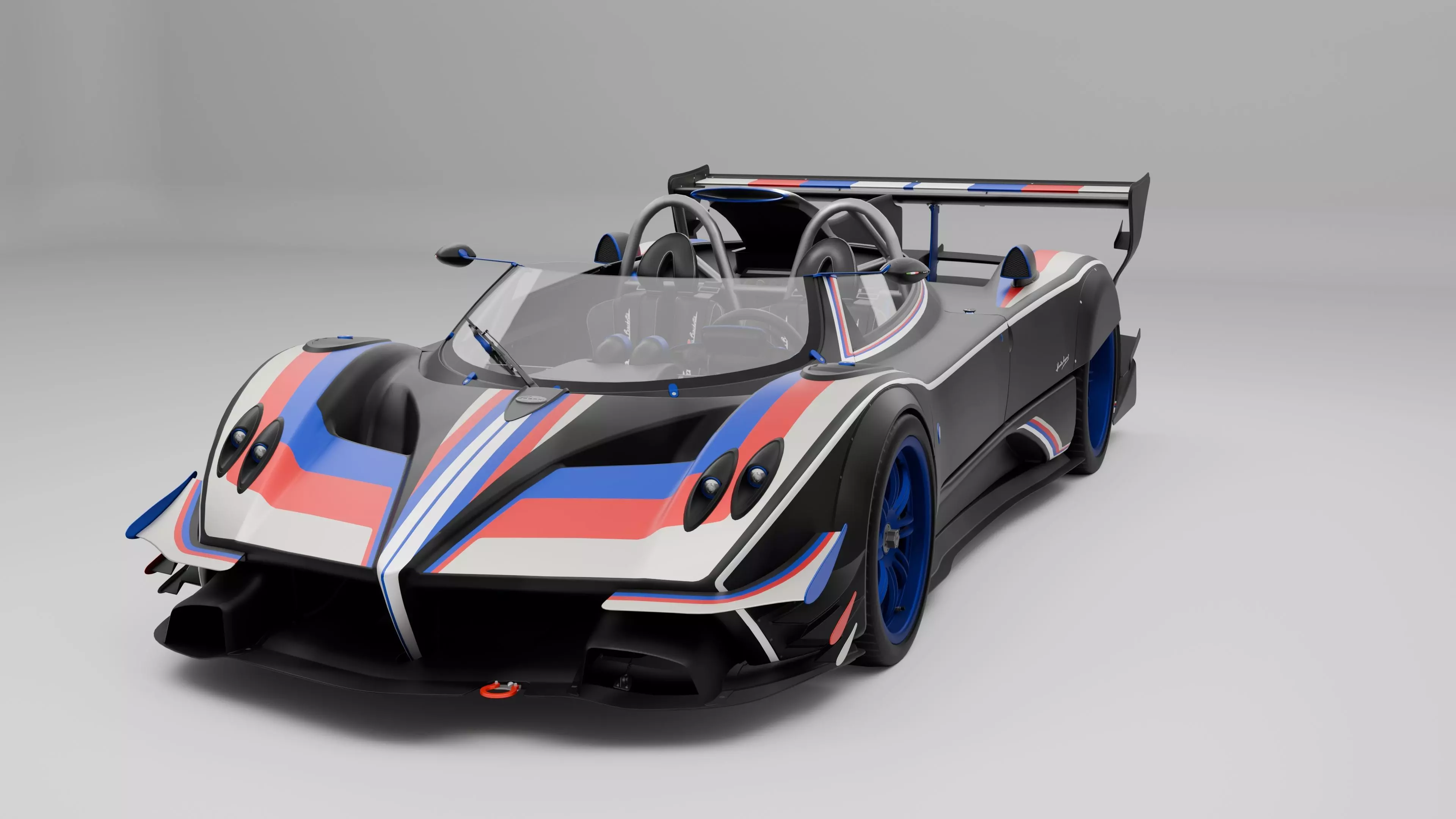 Pagani Zonda R Evo Barchetta 3D model_0