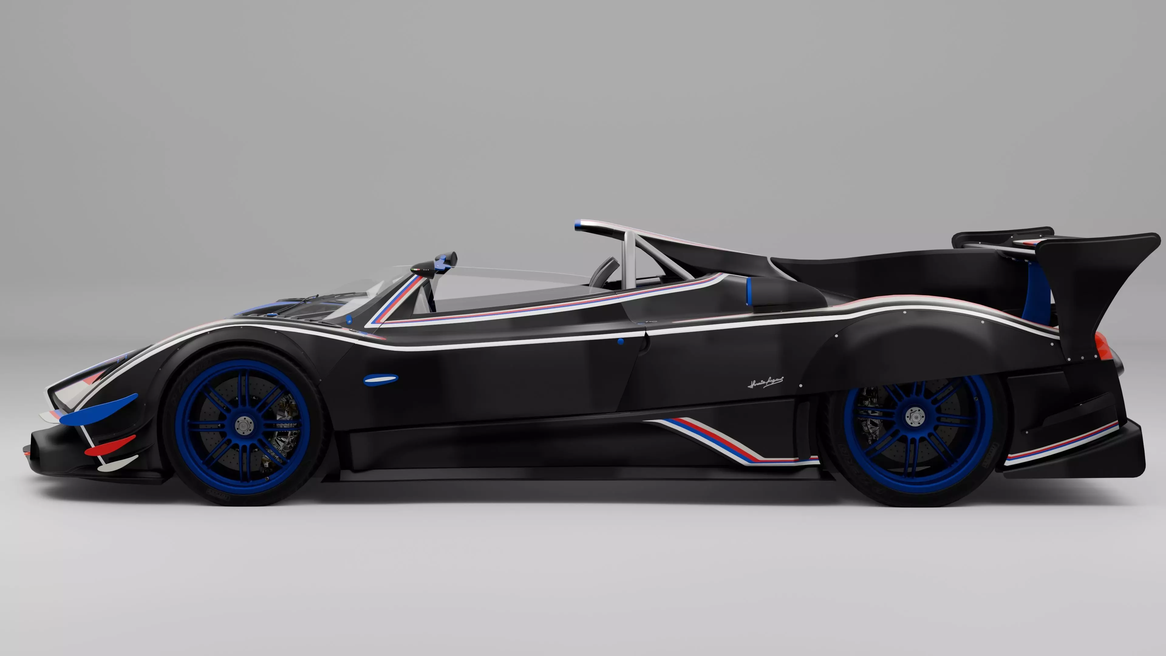 Pagani Zonda R Evo Barchetta 3D model_5