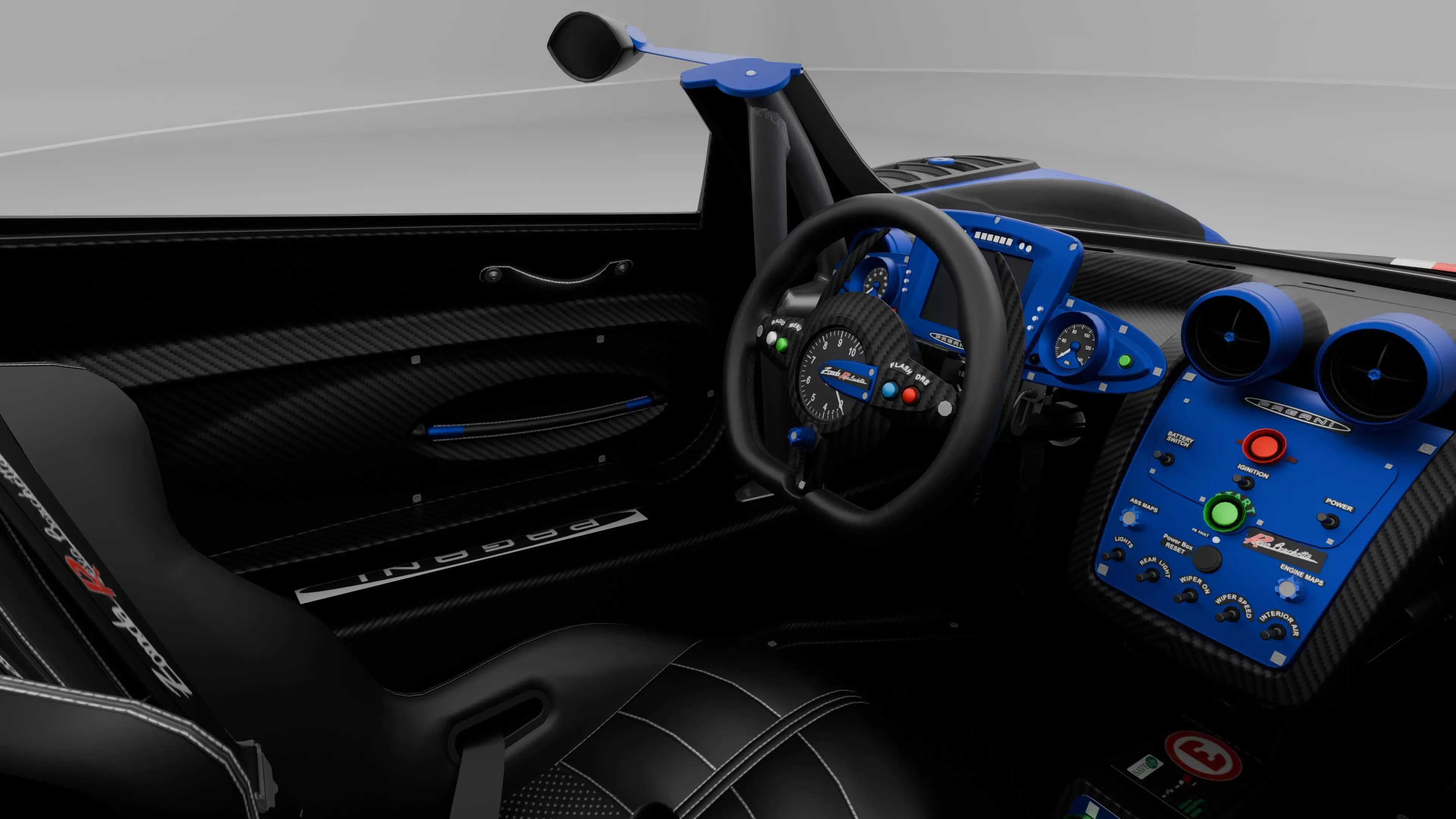 Pagani Zonda R Evo Barchetta 3D model_12