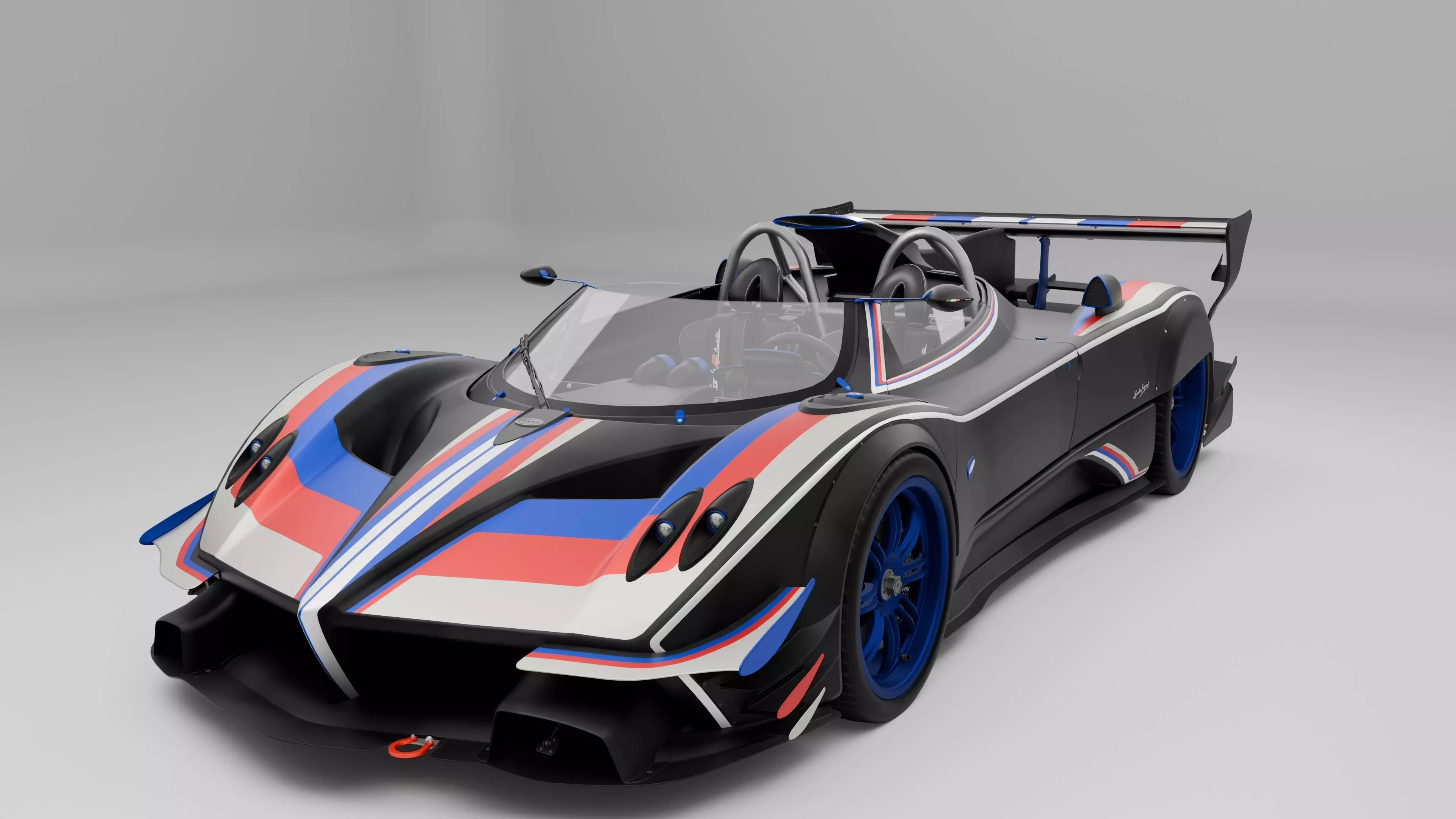Pagani Zonda R Evo Barchetta 3D model_1