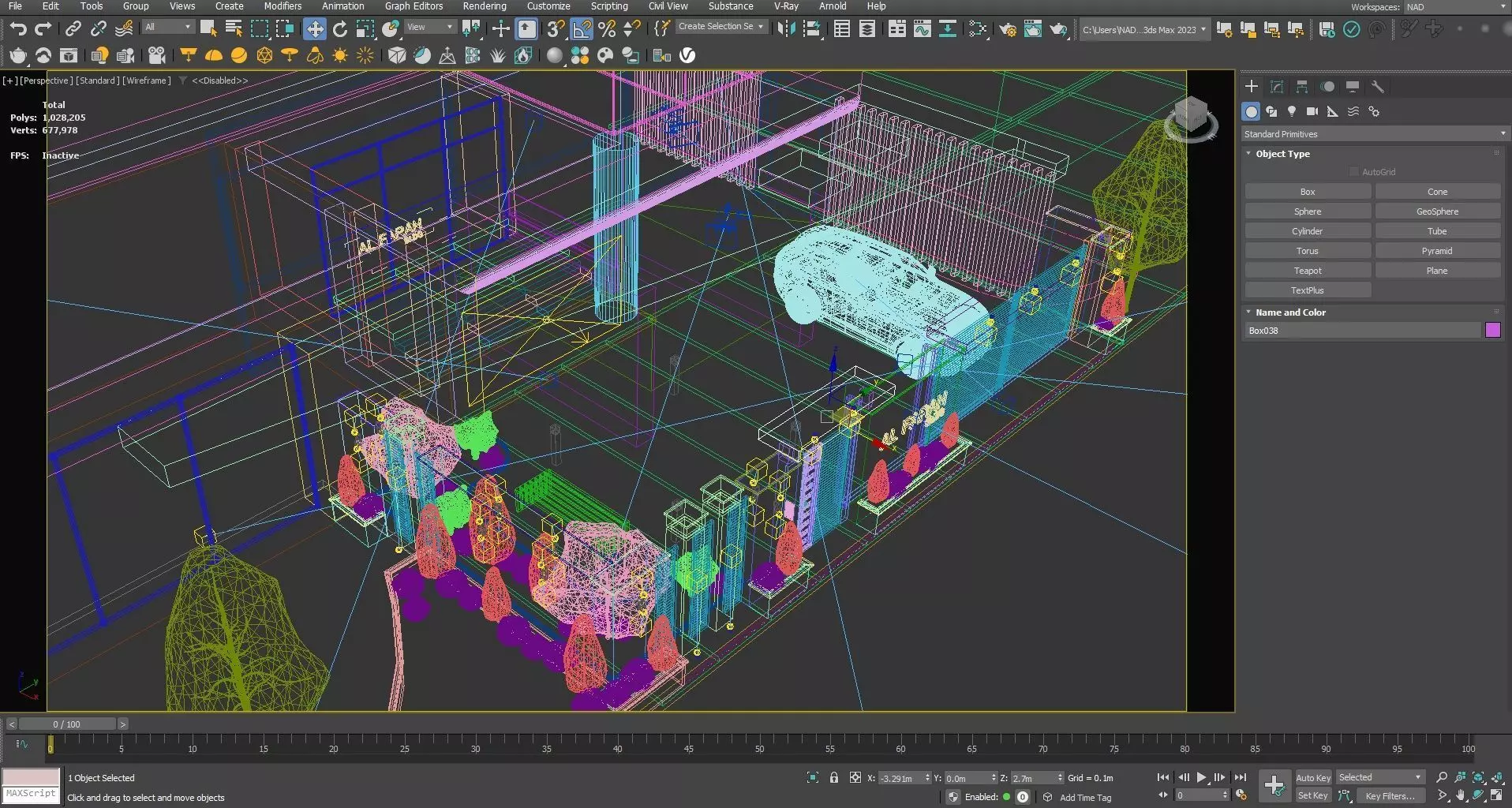 Building Gate Fence Exterior Design 3D model_8