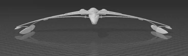 Romulan Mogai class starship  3D print model_1