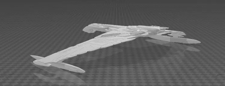 Romulan Mogai class starship  3D print model_2
