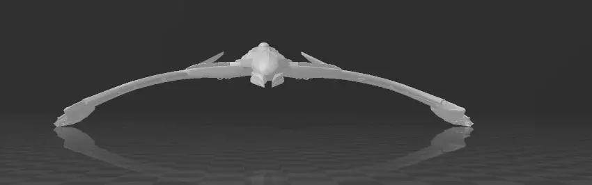 Romulan Valdor class starship 3D print model_3