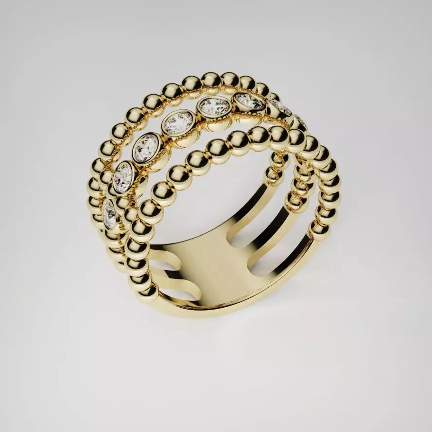 GEM 04 RING 015 3D print model