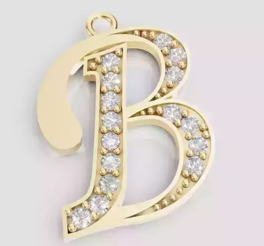 LETTER PENDANT B