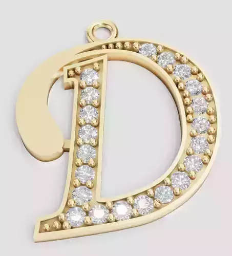 LETTER PENDANT D