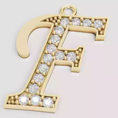 LETTER PENDANT F