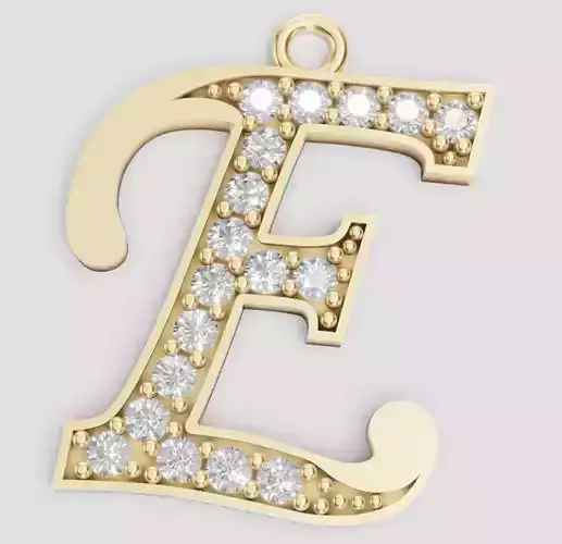 LETTER PENDANT E