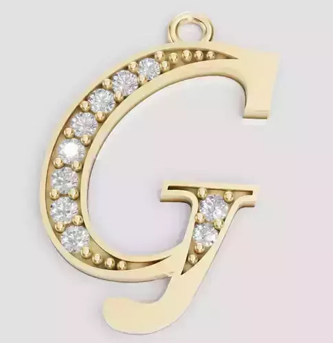 LETTER PENDANT G