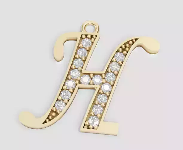 LETTER PENDANT H