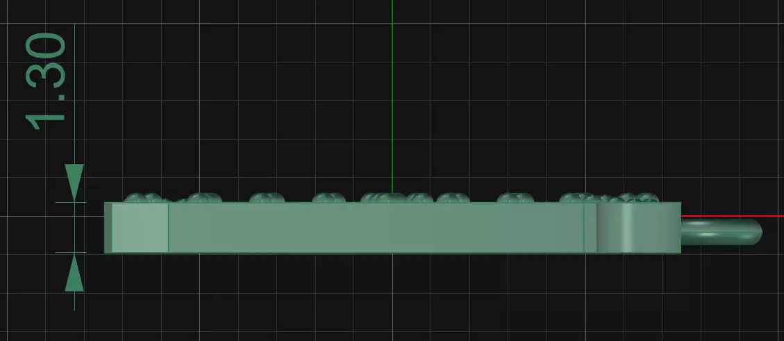 LETTER PENDANT H 3D print model_2