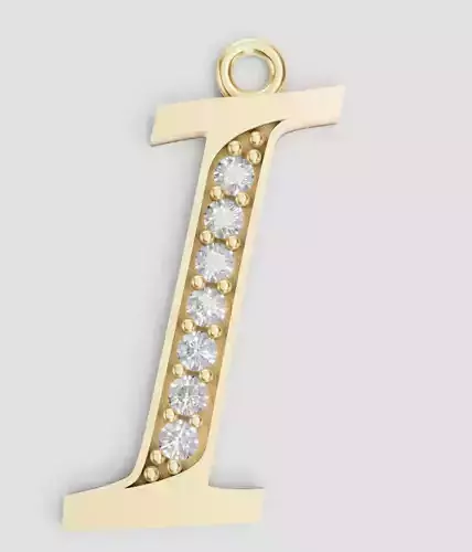 LETTER PENDANT I