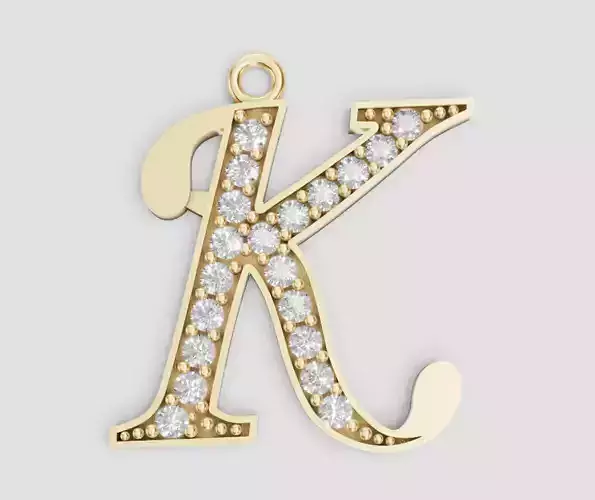 LETTER PENDANT K 