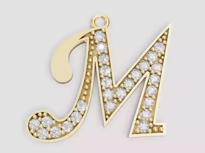 LETTER PENDANT M