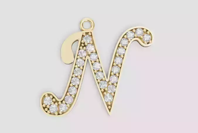 LETTER PENDANT N