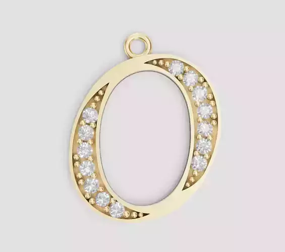 LETTER PENDANT O